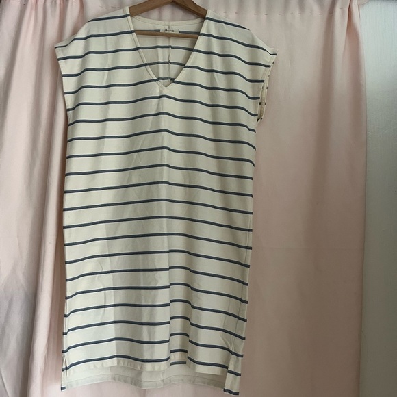 Striped V-Neck Dress - Picture 1 of 7